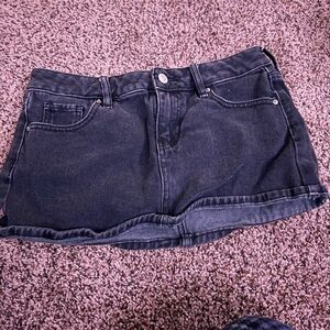 PacSun Charcoal Denim Skirt